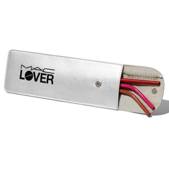 New MAC Sustainable Straw Set & Pouch ♥️💗❤️ - Picture 9 of 9